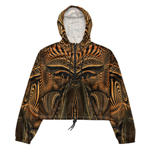 Down the Ribbit Hole Cropped Windbreaker