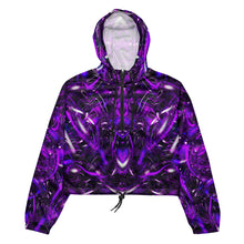 Purple Portal Cropped Windbreaker