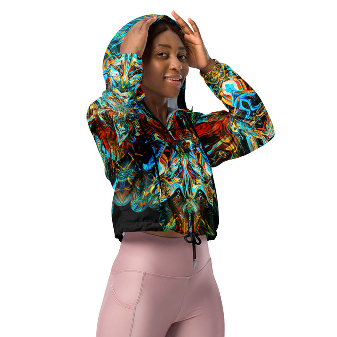 Mercury in Retrograde Cropped Windbreaker