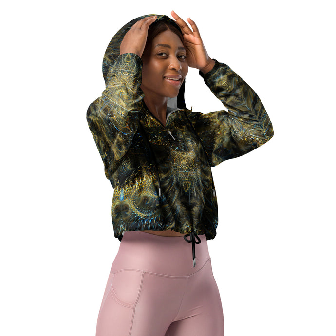 Give it a Whirl Cropped Windbreaker