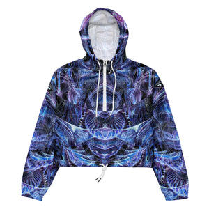 Angels Dancing on a Pin Cropped Windbreaker