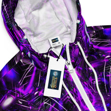 Purple Portal Cropped Windbreaker