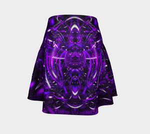 PURPLE PORTAL FLARE SKIRT