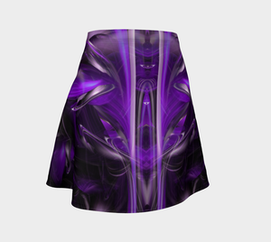 PURPLE ALIEN FLARE SKIRT