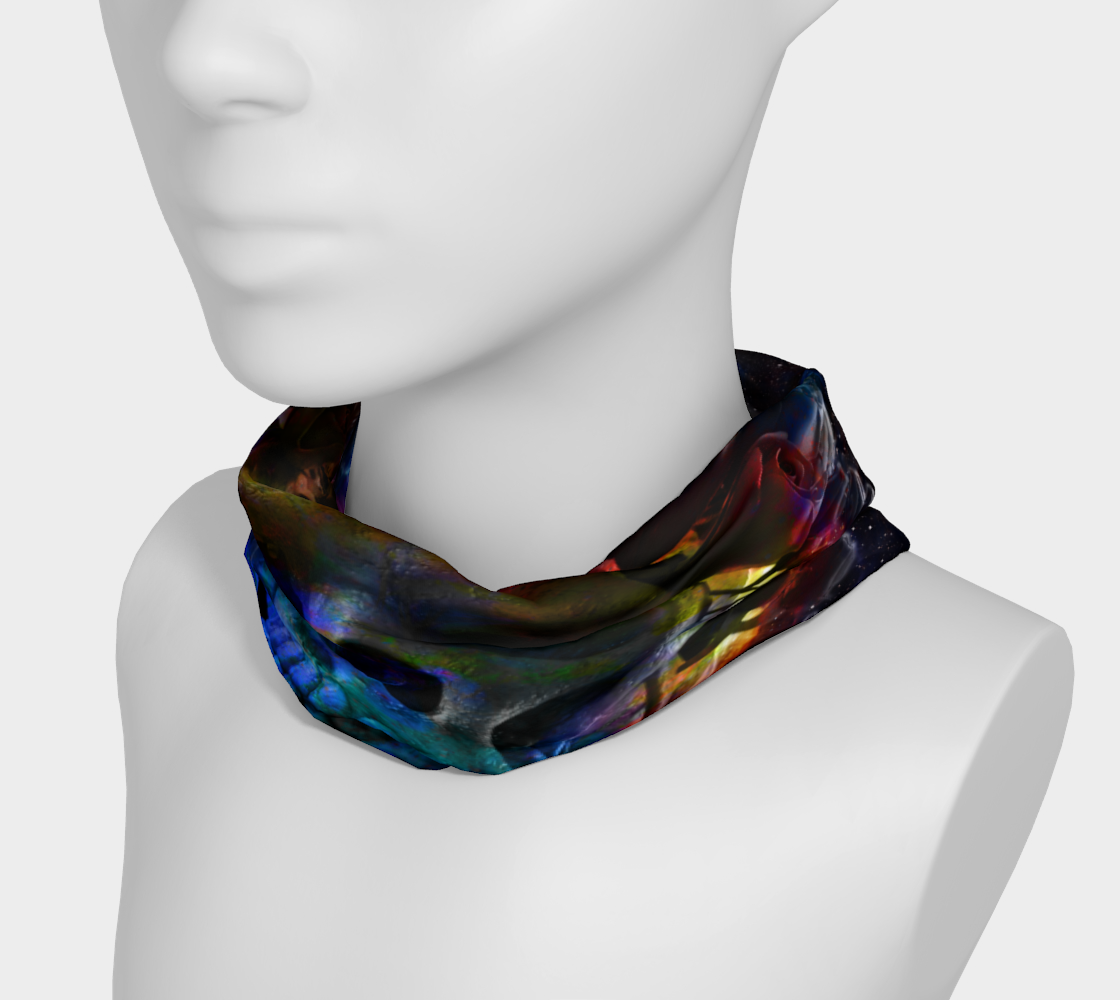 LADY WITH ROSES NECK GAITER