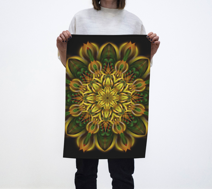 ALIEN SUNFLOWER TEA TOWEL