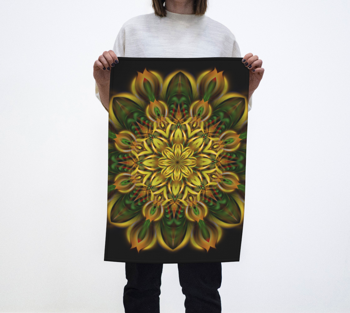ALIEN SUNFLOWER TEA TOWEL