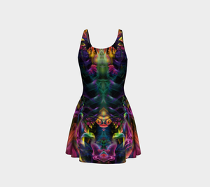 Rainbow Smoke Flare Dress