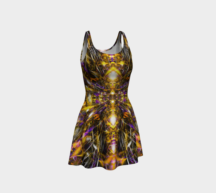 Diamonds and Thunderbolts Flare Dress