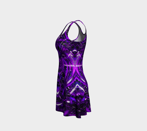 Purple Portal Flare Dress