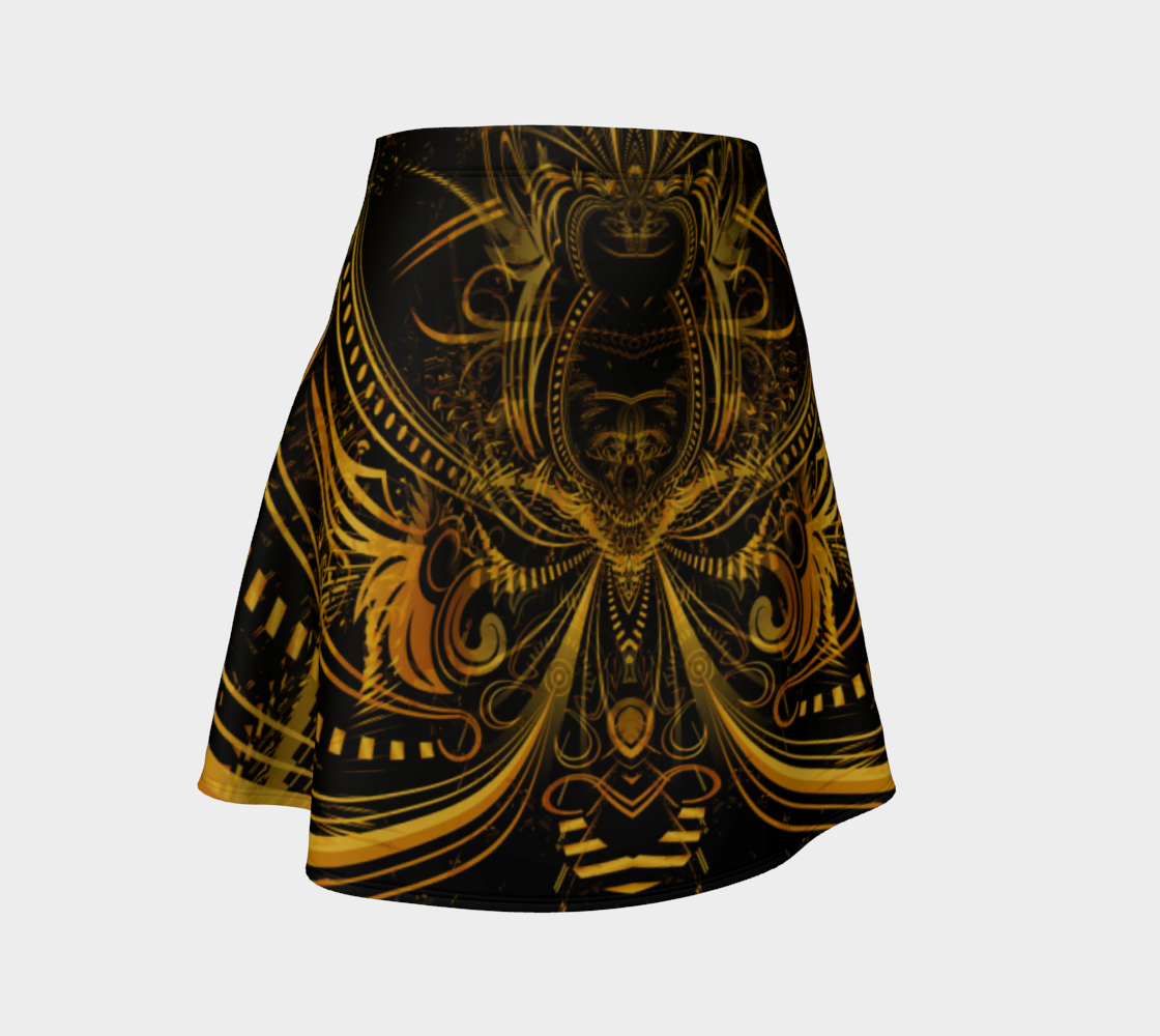 GOLDEN PORTAL FLARE SKIRT