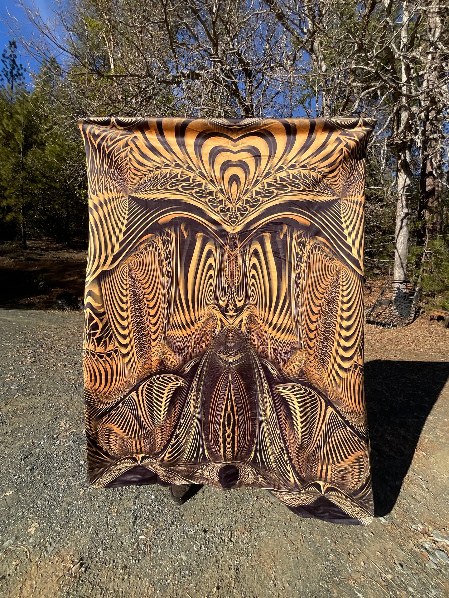 DOWN THE RIBBIT HOLE SHERPA BLANKET