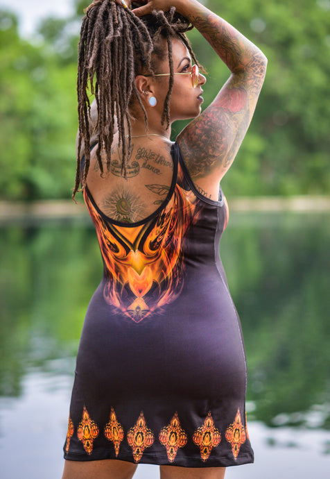 GOLDEN AMULET MINI DRESS