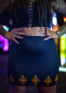 GOLDEN AMULET MINI SKIRT