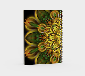 ALIEN SUNFLOWER SPIRAL NOTEBOOK