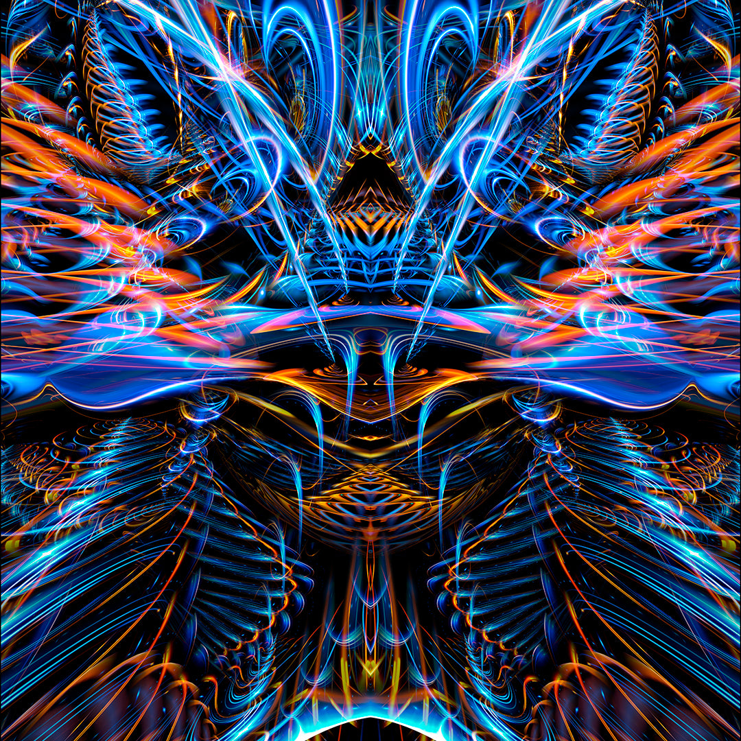 SOUND WAVES OVER DARK PRINT – Johnathan Singer Art